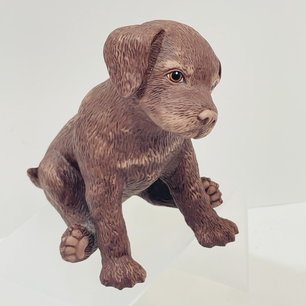 LENOX Chocolate Lab Labrador Retriever Fine Porcelain Limited Edition 2003 VTG